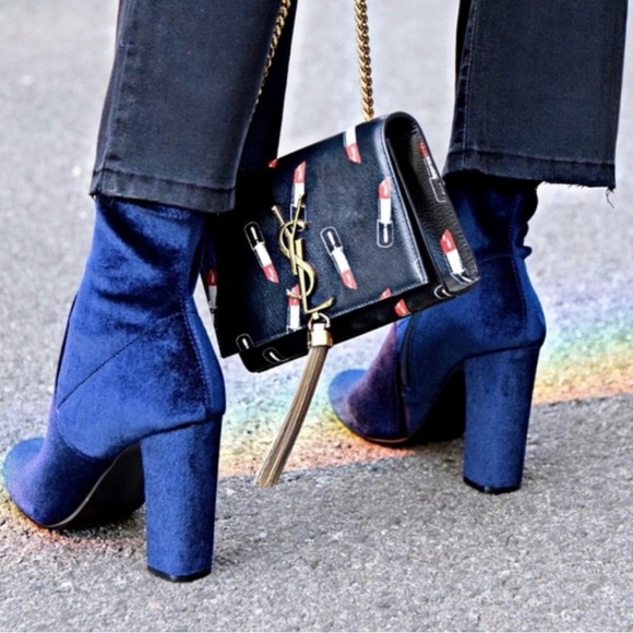 Steve Madden Edit Royal Blue Velvet
High Heel Mid-Calf Boot- Size 6.5 - Picture 6 of 13